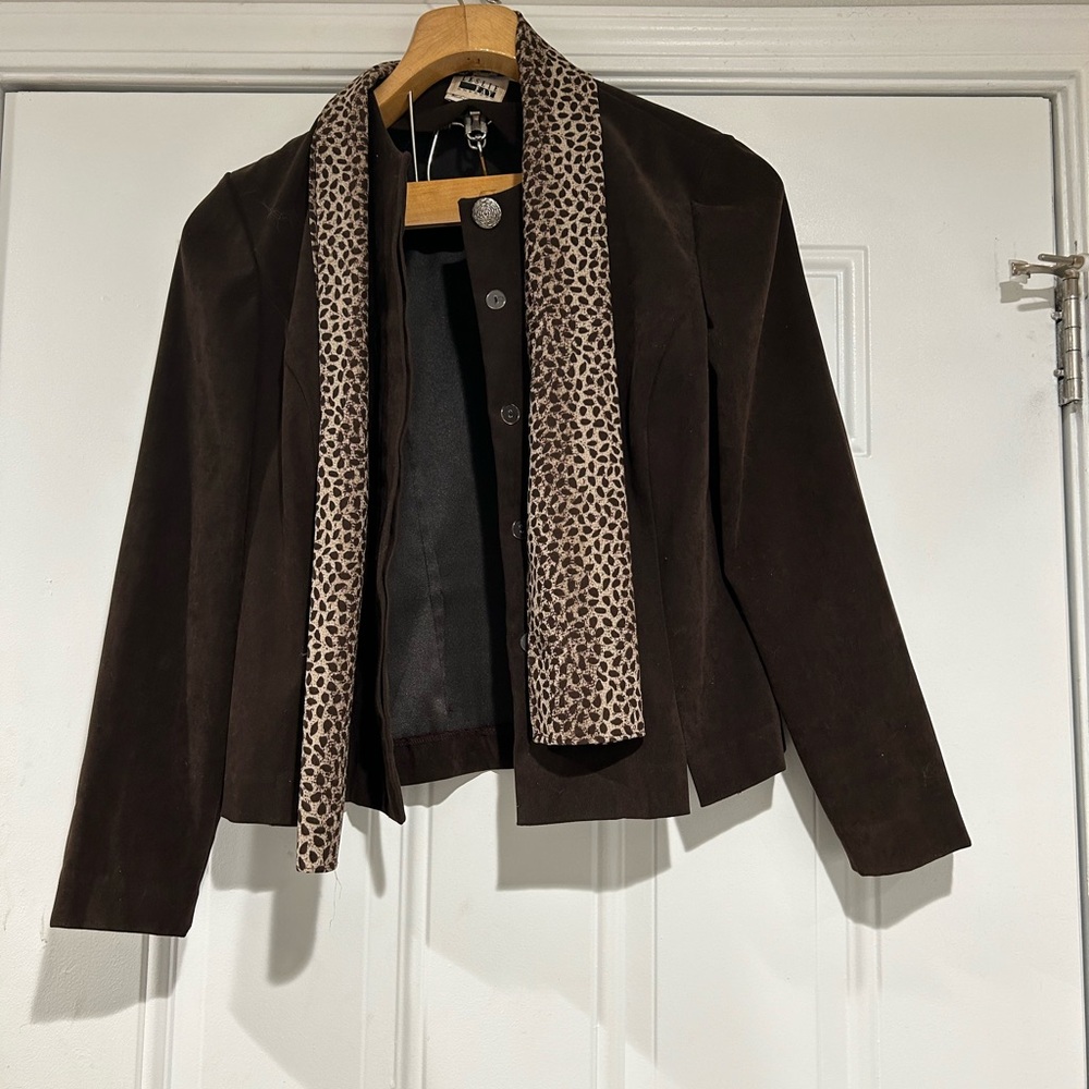 Leslie Fay Dresses Designer Blazer Size 8 includes scarf